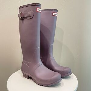 Hunter Original Tall Thunder Cloud Purple Women's Boots - Size: 7